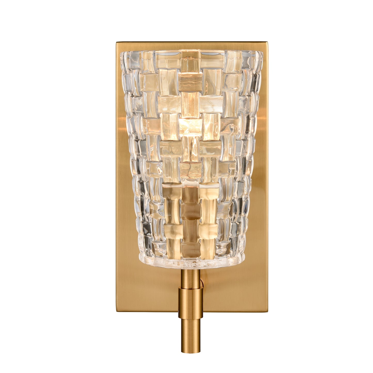 ELK SHOWROOM 82170/1 Lightweave 4.75'' Wide 1-Light Vanity Light - Satin Brass