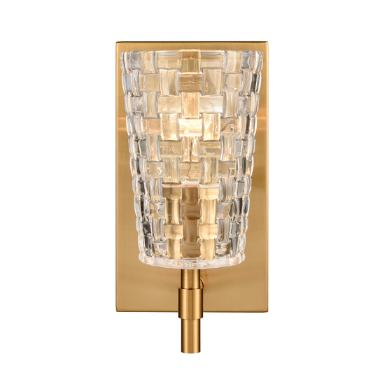 ELK SHOWROOM 82170/1 Lightweave 4.75'' Wide 1-Light Vanity Light - Satin Brass