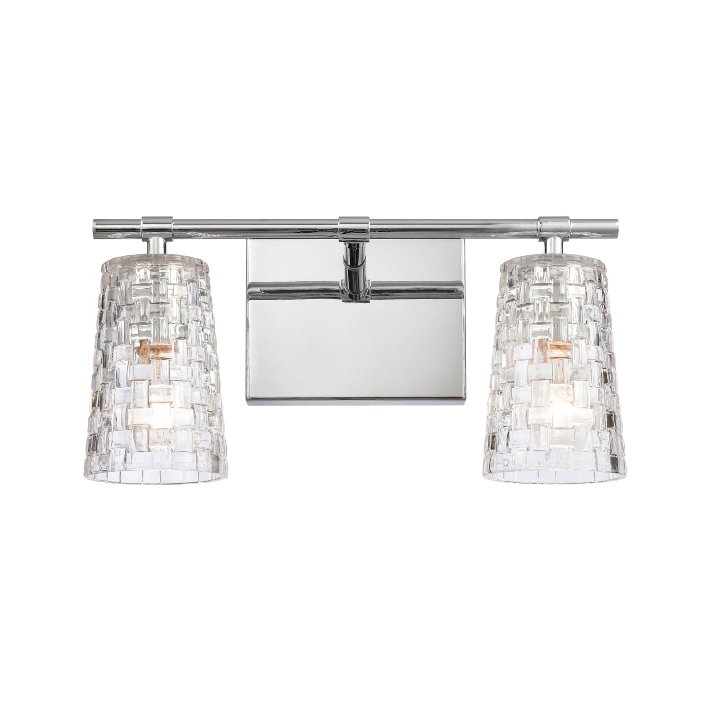 ELK SHOWROOM 82181/2 Lightweave 15'' Wide 2-Light Vanity Light - Polished Nickel