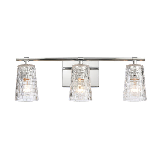 ELK SHOWROOM 82182/3 Lightweave 22'' Wide 3-Light Vanity Light - Polished Nickel