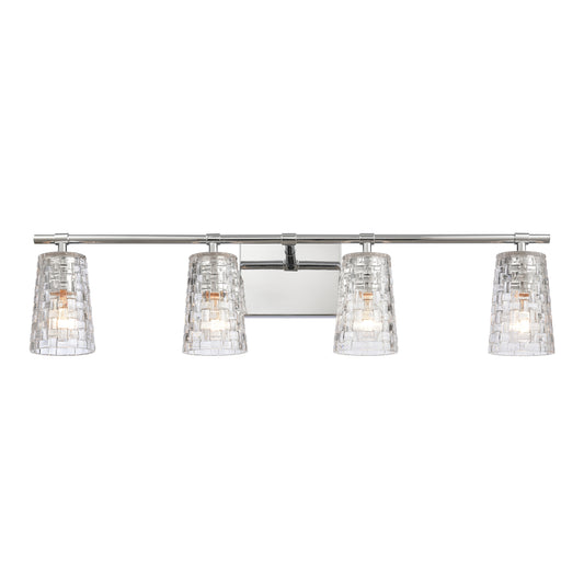 ELK SHOWROOM 82183/4 Lightweave 32'' Wide 4-Light Vanity Light - Polished Nickel