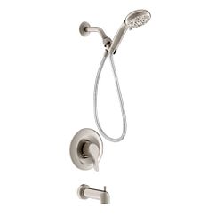 MOEN 82733SRN Danika Spot resist brushed nickel Posi-Temp(R) tub/shower