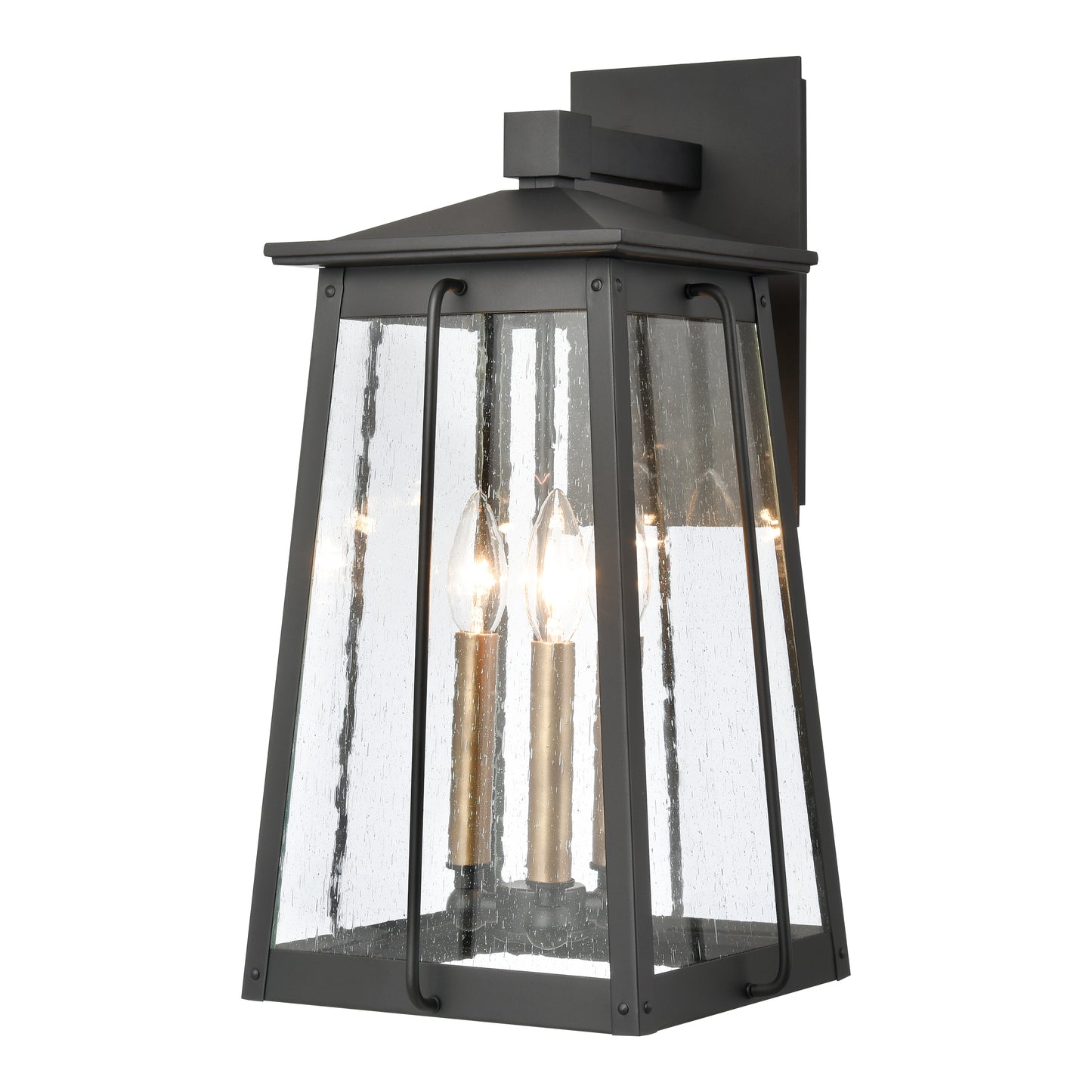 ELK SHOWROOM 83402/3 Kirkdale 19'' High 3-Light Outdoor Sconce - Matte Black