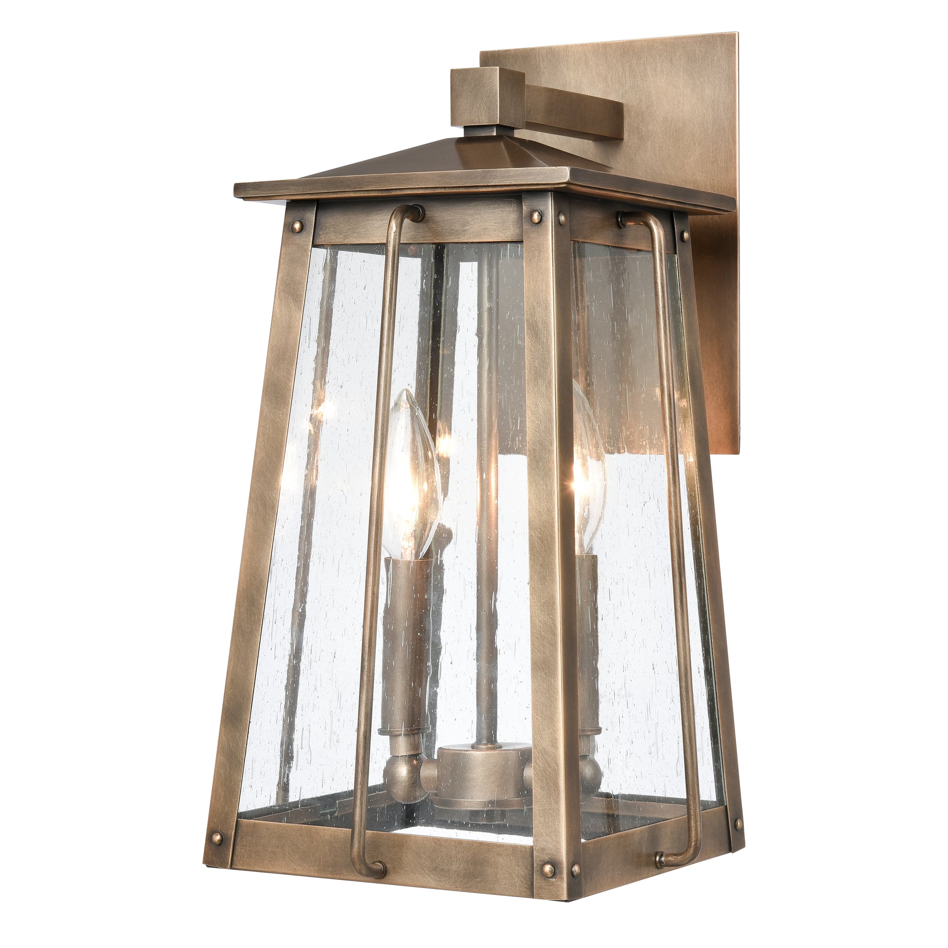 ELK SHOWROOM 83411/2 Kirkdale 15'' High 2-Light Outdoor Sconce - Vintage Brass