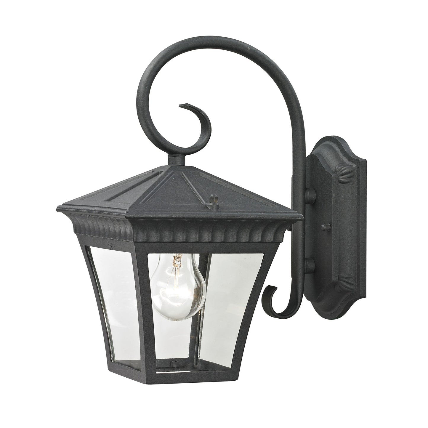 THOMAS 8401EW/65 Ridgewood 12'' High 1-Light Outdoor Sconce - Matte Textured Black