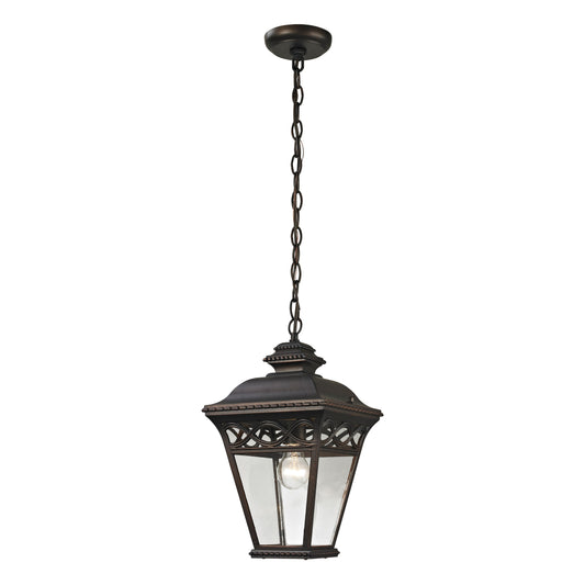 THOMAS 8511EH/70 Mendham 9'' Wide 1-Light Outdoor Pendant - Hazelnut Bronze