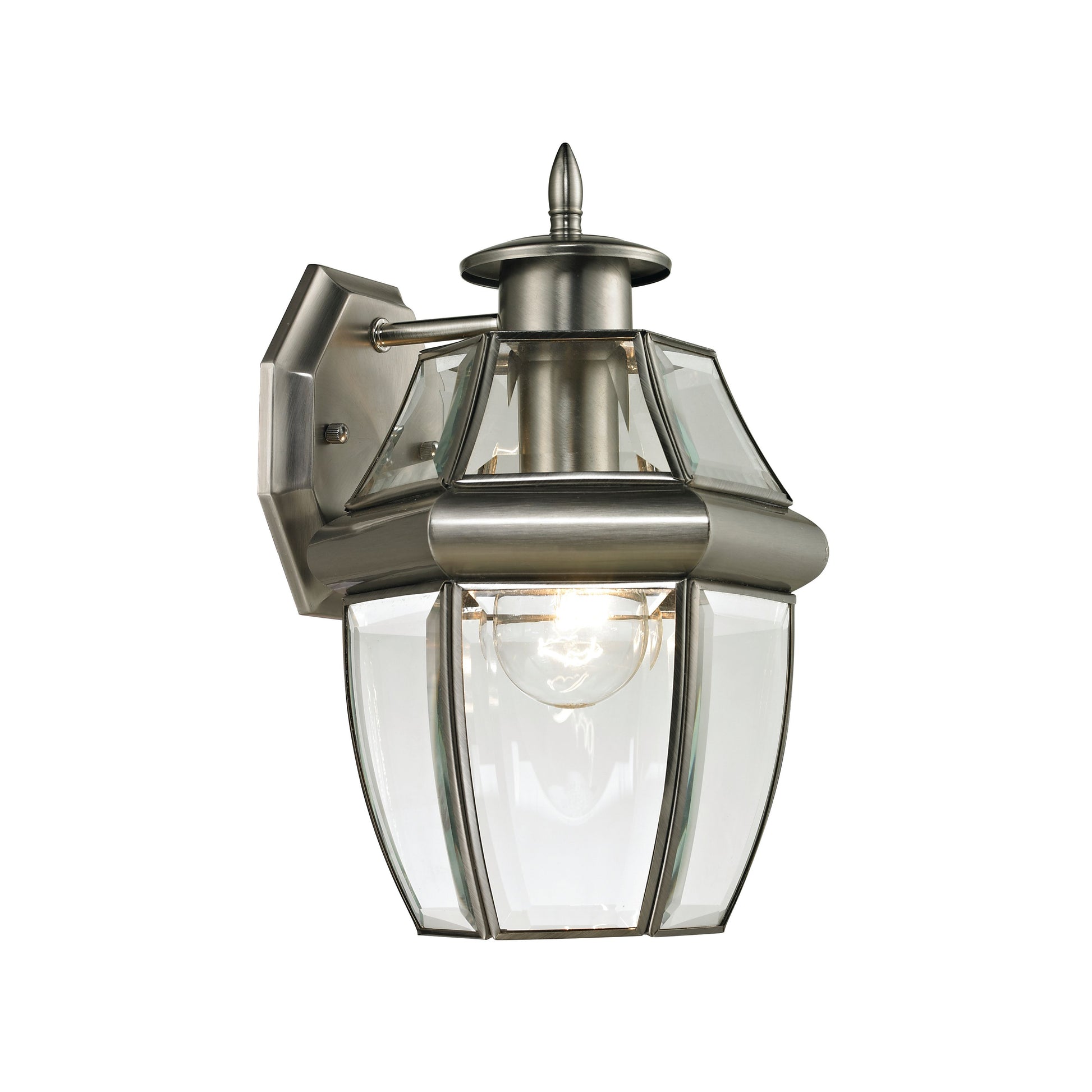 THOMAS 8601EW/80 Ashford 12'' High 1-Light Outdoor Sconce - Antique Nickel