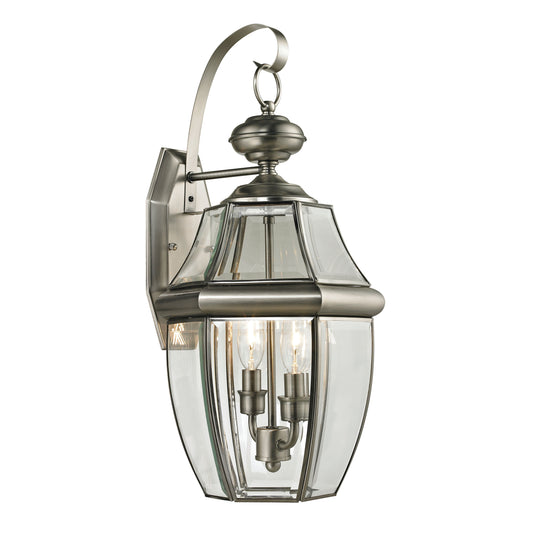 THOMAS 8602EW/80 Ashford 21'' High 2-Light Outdoor Sconce - Antique Nickel