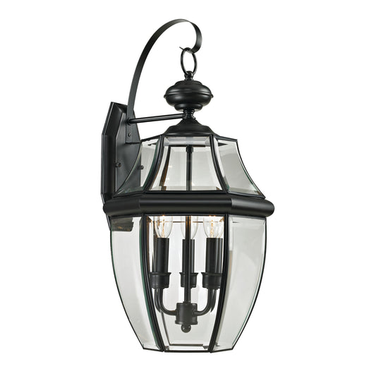 THOMAS 8603EW/60 Ashford 23'' High 3-Light Outdoor Sconce - Black