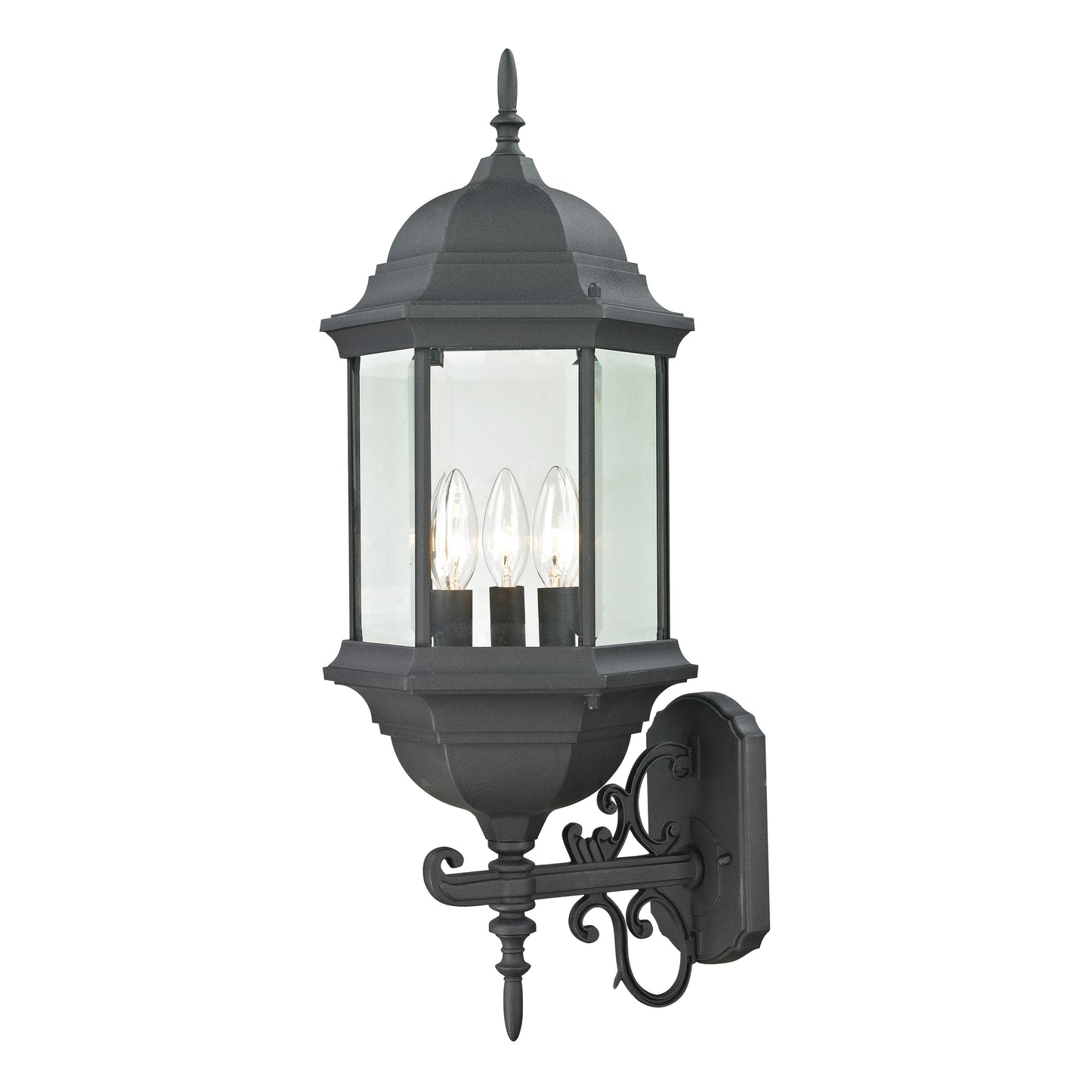 THOMAS 8603EW/65 Spring Lake 25'' High 3-Light Outdoor Sconce - Matte Textured Black