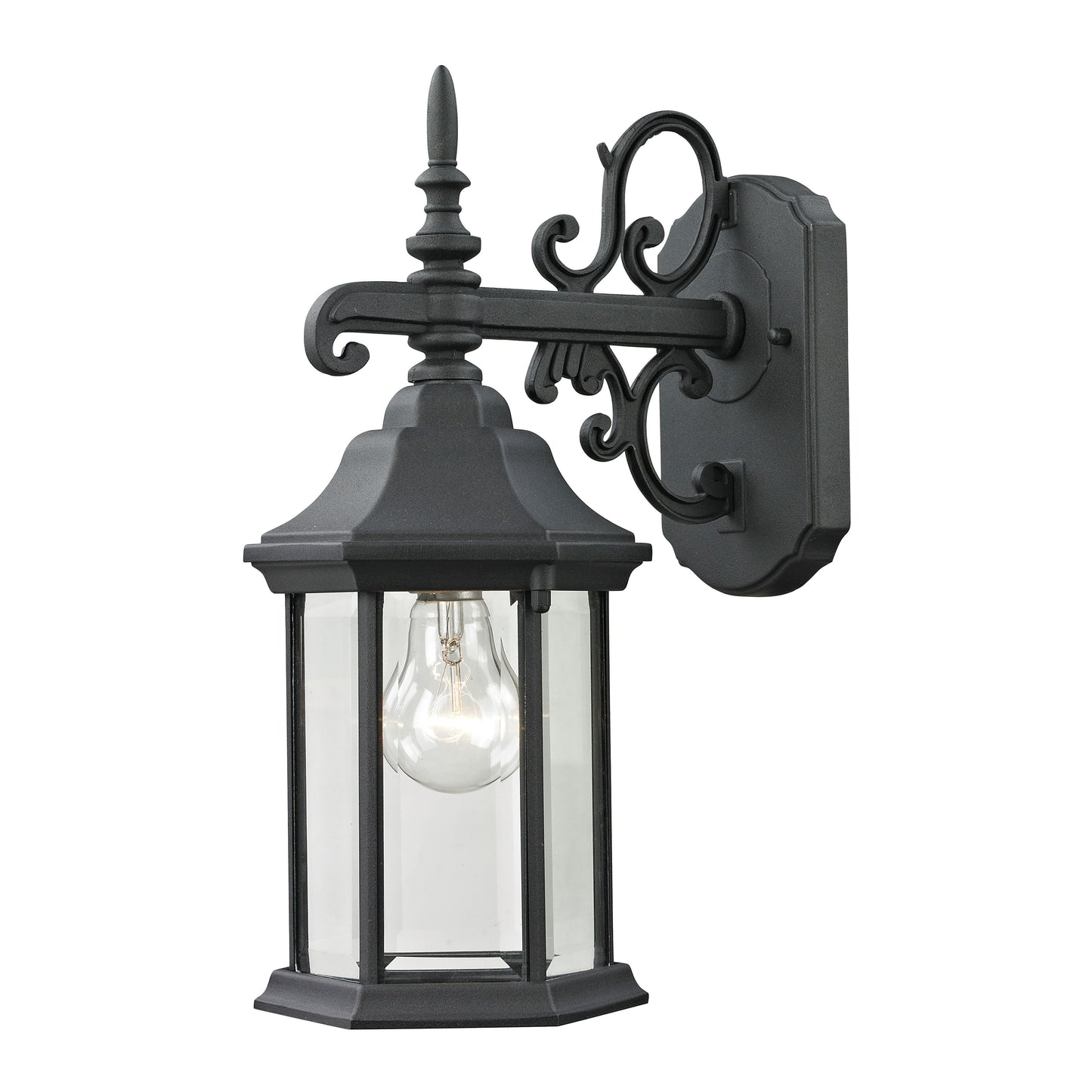 THOMAS 8611EW/65 Spring Lake 15'' High 1-Light Outdoor Sconce - Matte Textured Black