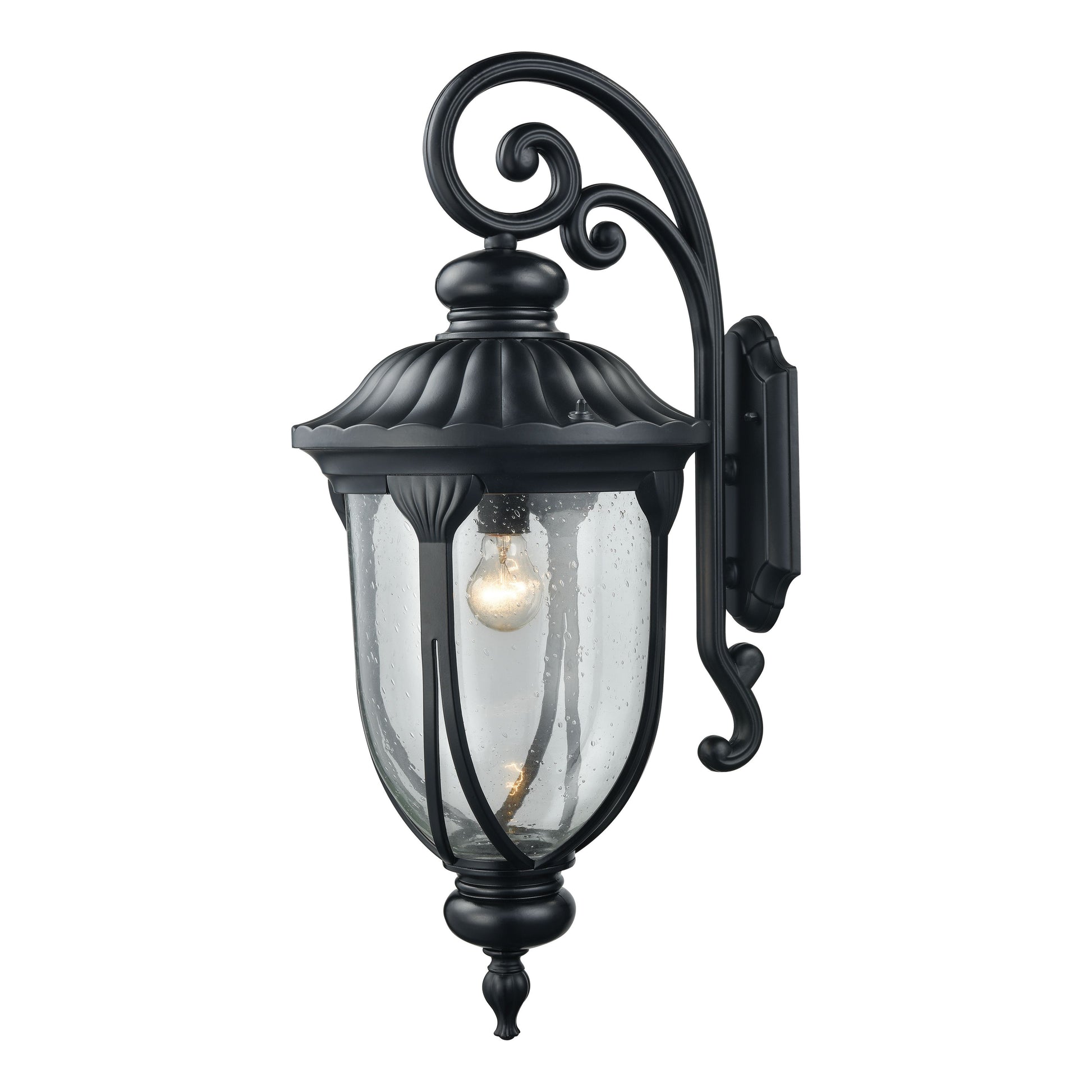 ELK SHOWROOM 87102/1 Derry Hill 28'' High 1-Light Outdoor Sconce - Matte Black