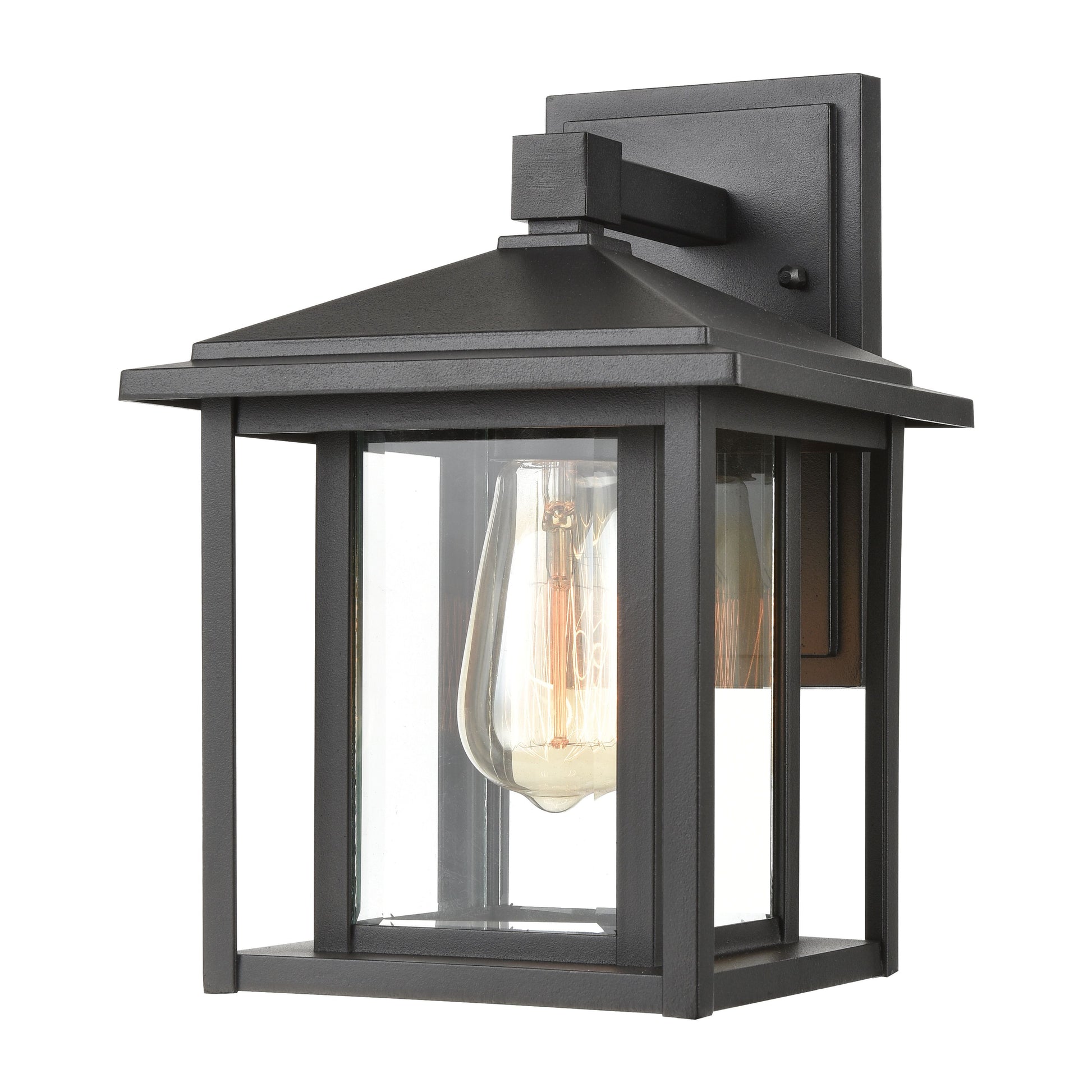 ELK SHOWROOM 87130/1 Solitude 11'' High 1-Light Outdoor Sconce - Matte Black