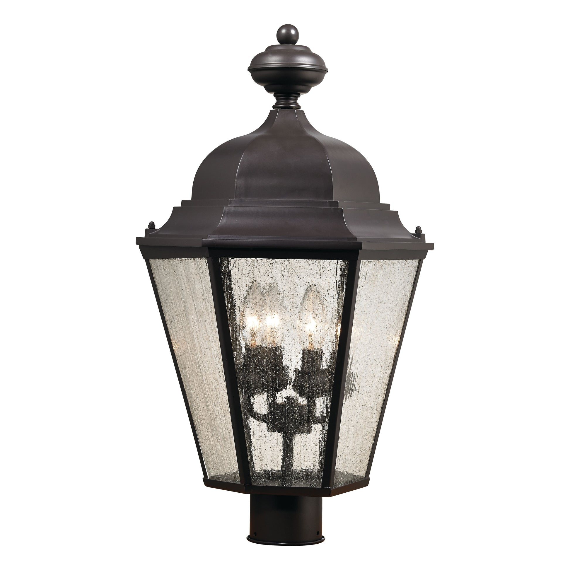 THOMAS 8903EP/75 Cotswold 18'' High 4-Light Outdoor Post Light - Oil Rubbed Bronze