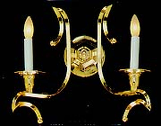 ELK SHOWROOM 8905/2 European Crafted 13'' High 2-Light Sconce - Brass