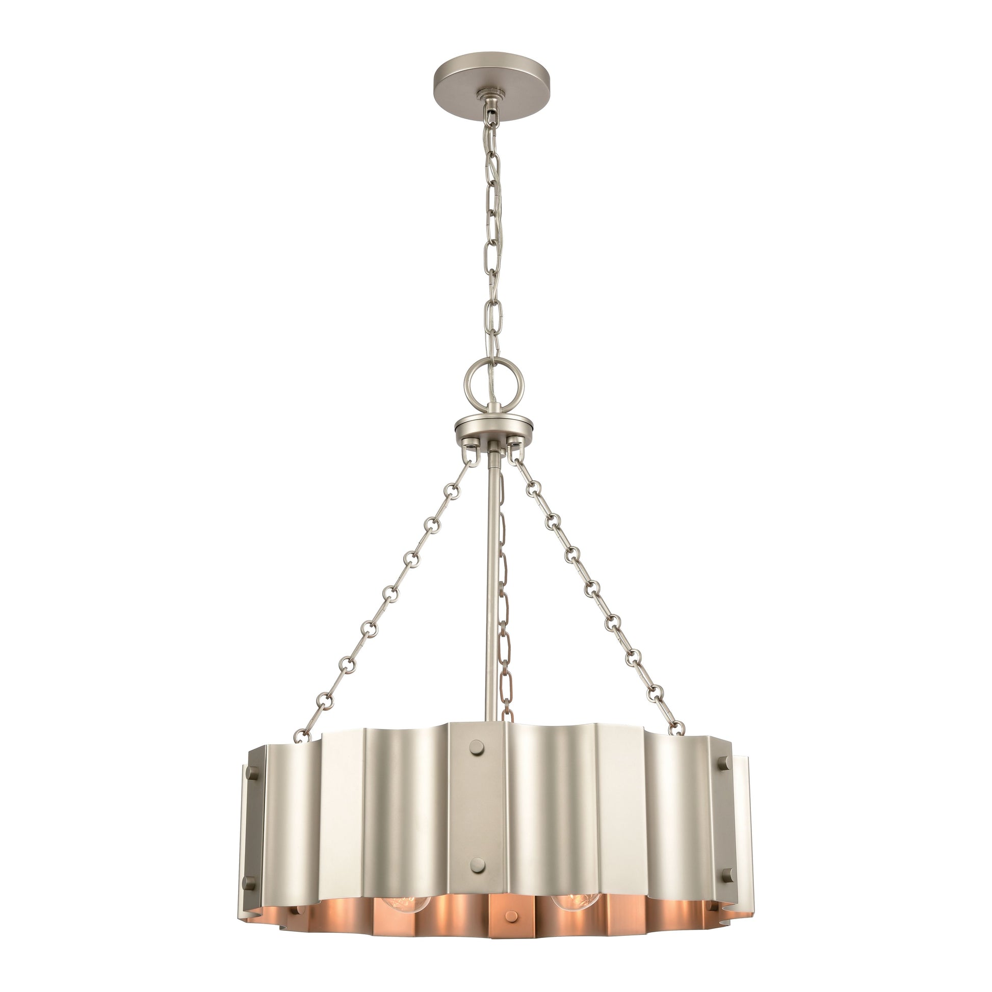 ELK SHOWROOM 89057/4 Clausten 21'' Wide 4-Light Chandelier - Matte Nickel