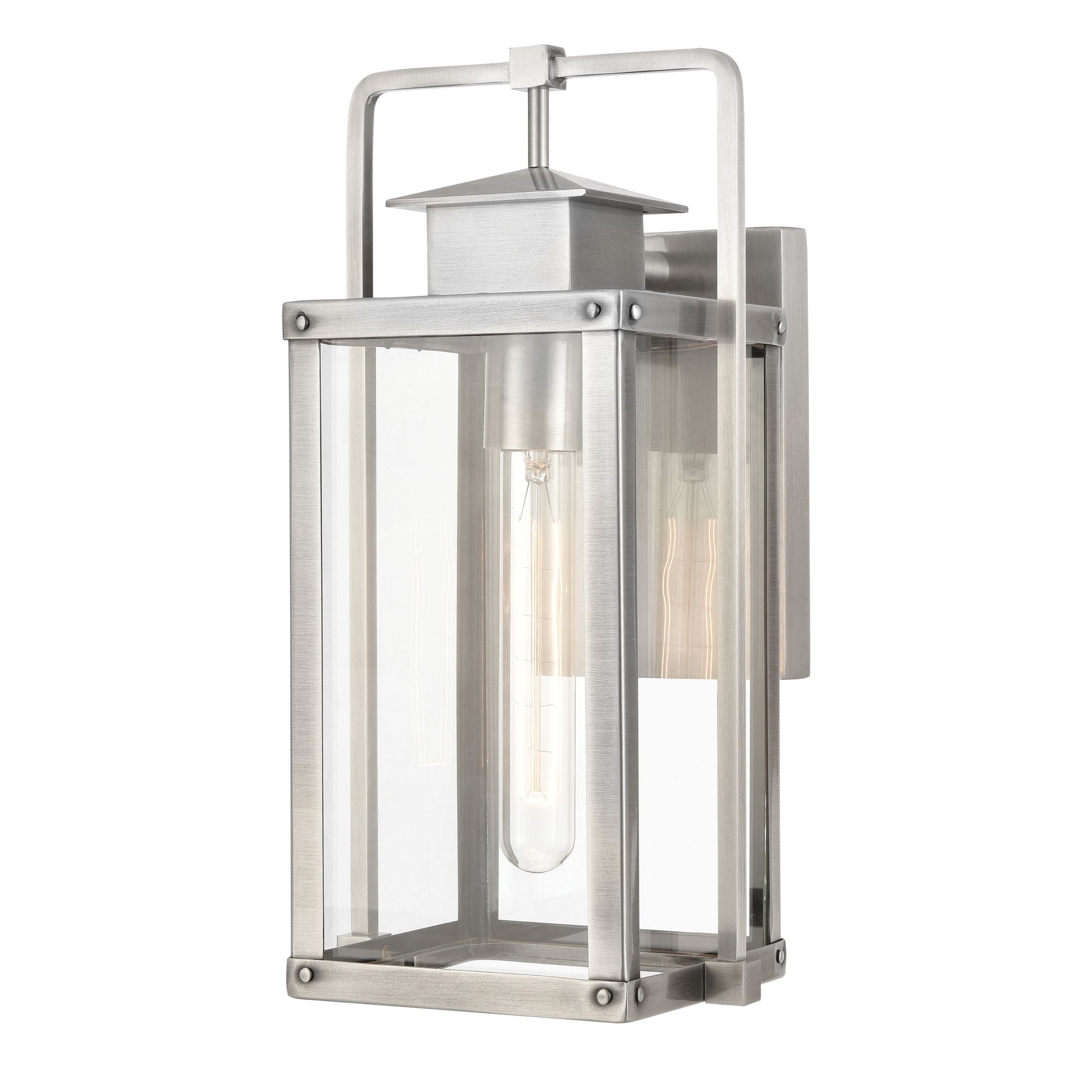 ELK SHOWROOM 89171/1 Crested Butte 14'' High 1-Light Outdoor Sconce - Antique Brushed Aluminum