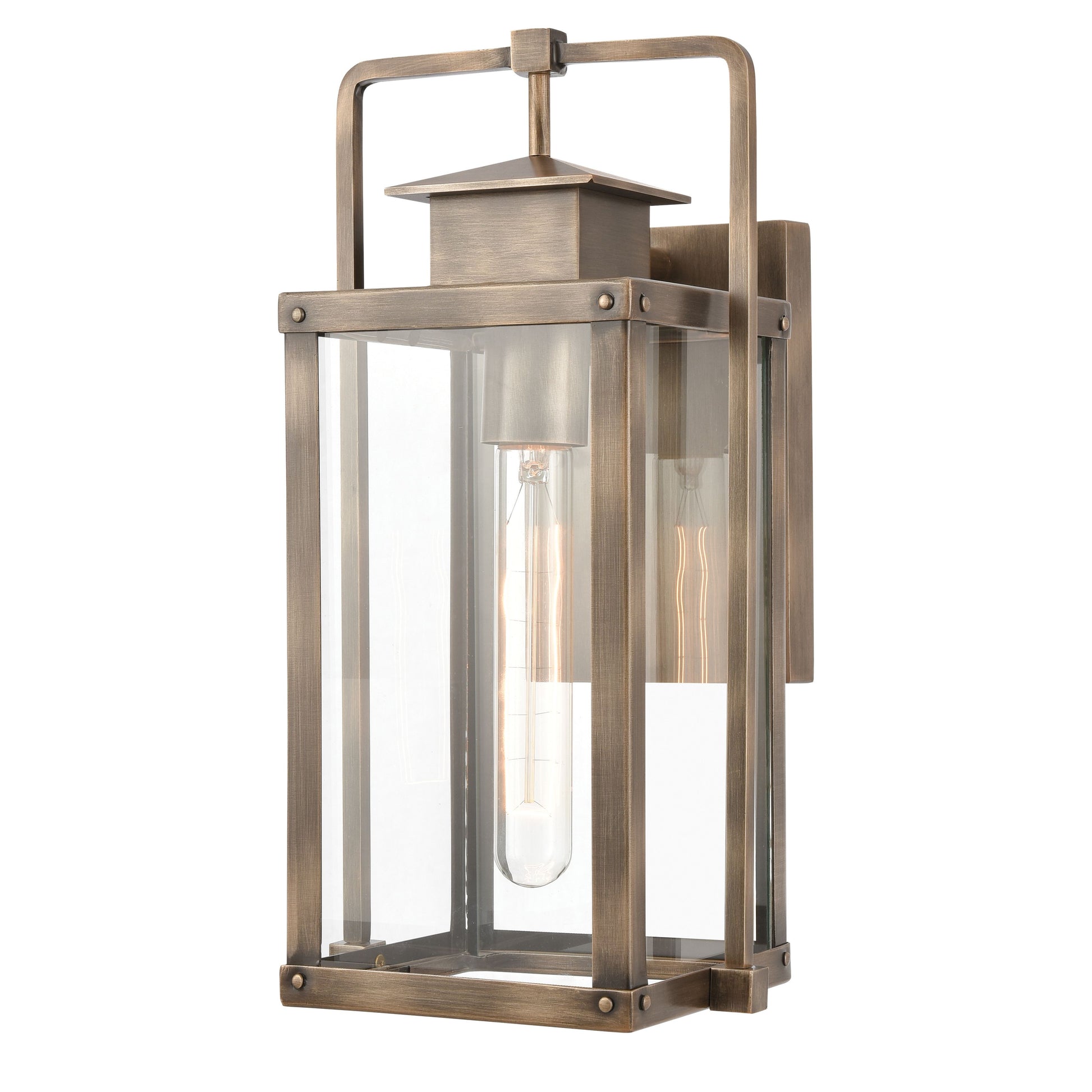 ELK SHOWROOM 89181/1 Crested Butte 14'' High 1-Light Outdoor Sconce - Vintage Brass