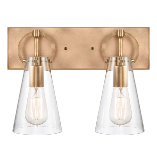 ELK SHOWROOM 89301/2 Gabby 15'' Wide 2-Light Vanity Light - Brass