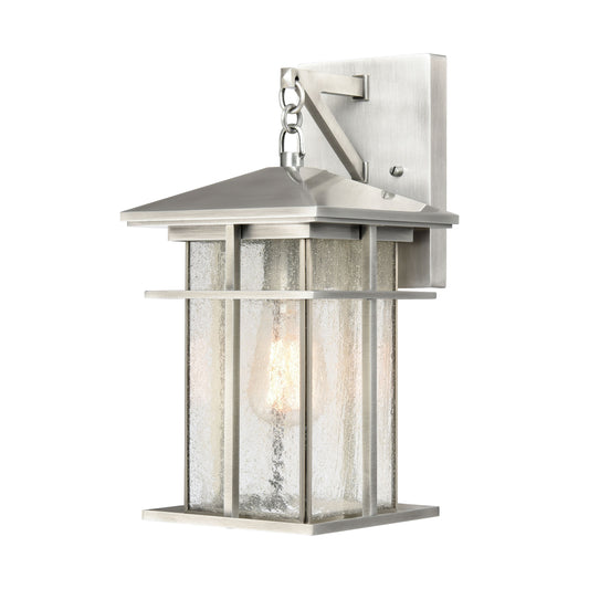 ELK SHOWROOM 89370/1 Oak Park 14'' High 1-Light Outdoor Sconce - Antique Brushed Aluminum