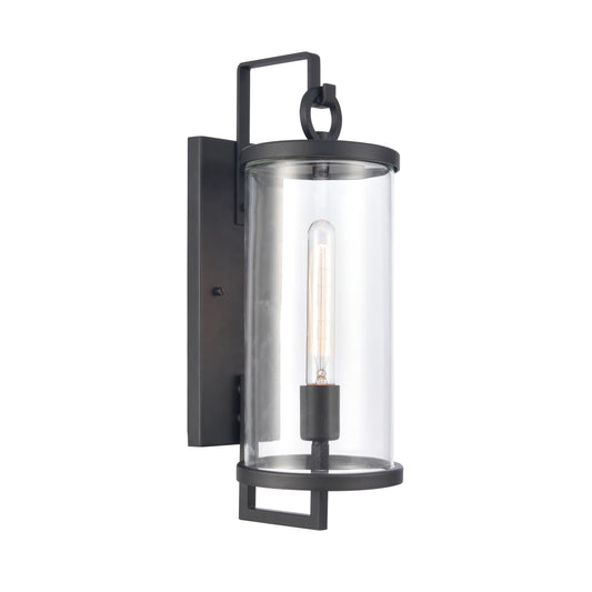 ELK SHOWROOM 89491/1 Hopkins 18'' High 1-Light Outdoor Sconce - Charcoal Black