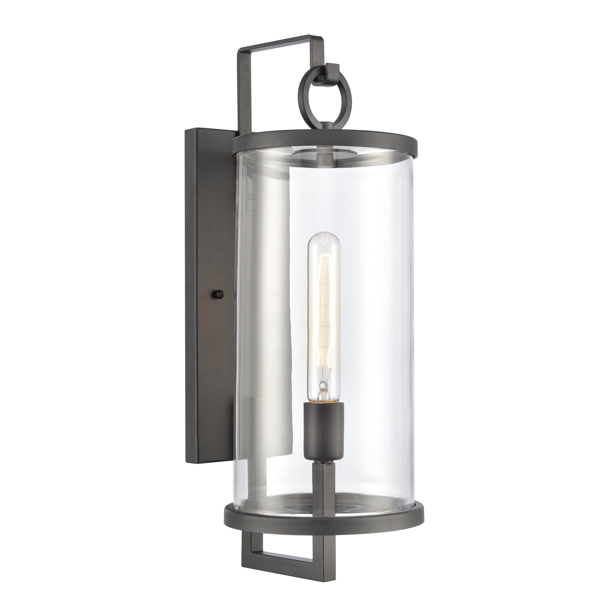 ELK SHOWROOM 89492/1 Hopkins 20.25'' High 1-Light Outdoor Sconce - Charcoal Black