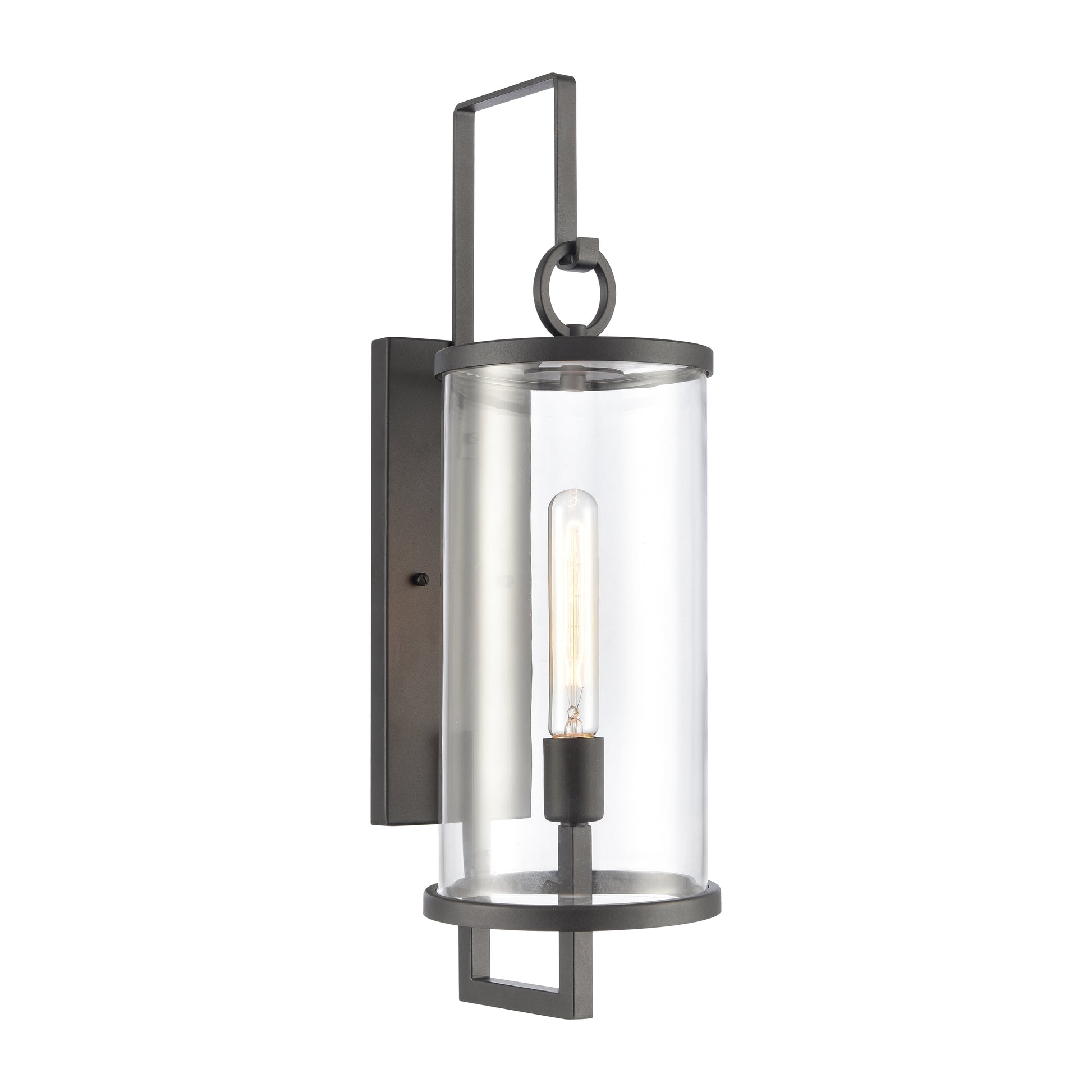 ELK SHOWROOM 89493/1 Hopkins 24'' High 1-Light Outdoor Sconce - Charcoal Black