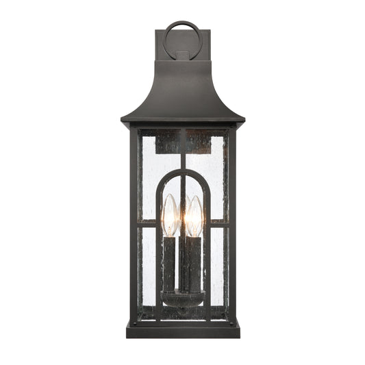 ELK SHOWROOM 89603/3 Triumph 23'' High 3-Light Outdoor Sconce - Textured Black