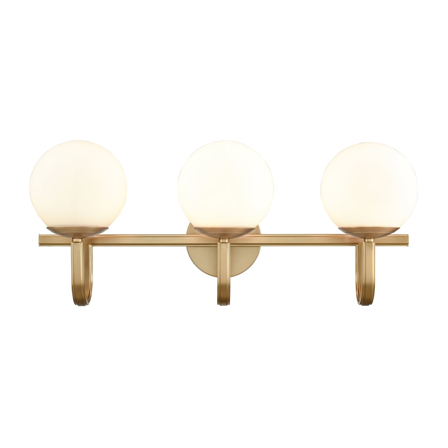 ELK SHOWROOM 89672/3 Caroline 24'' Wide 3-Light Vanity Light - Brushed Gold