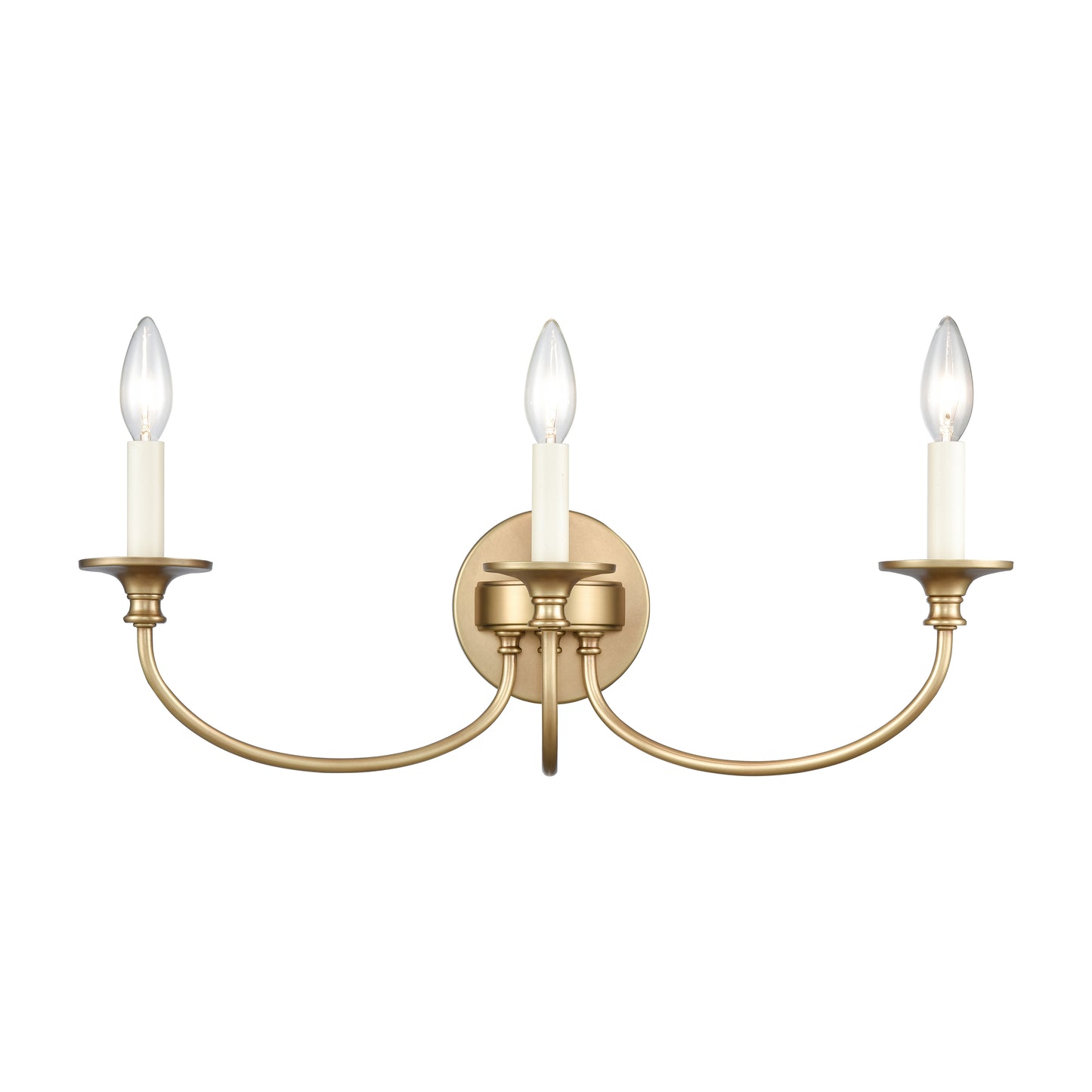 ELK SHOWROOM 89722/3 Cecil 22'' Wide 3-Light Vanity Light - Natural Brass