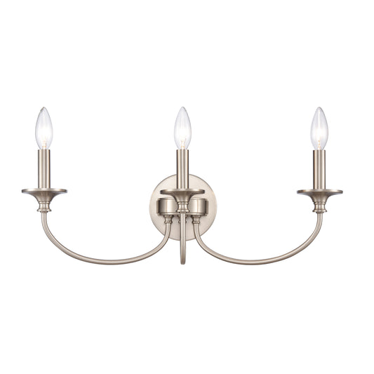 ELK SHOWROOM 89742/3 Cecil 22'' Wide 3-Light Vanity Light - Brushed Nickel