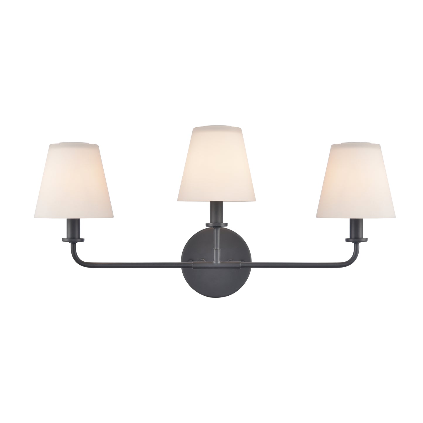 ELK SHOWROOM 89782/3 Hoyle 24'' Wide 3-Light Vanity Light - Matte Black