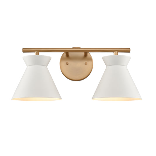 ELK SHOWROOM 89811/2 Forme 18'' Wide 2-Light Vanity Light - Brushed Gold