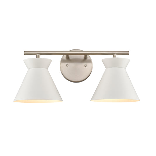 ELK SHOWROOM 89821/2 Forme 18'' Wide 2-Light Vanity Light - Brushed Nickel