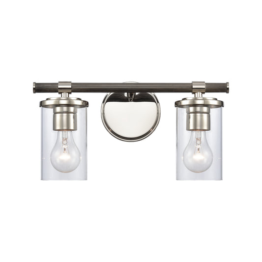 ELK SHOWROOM 89851/2 Burrow 15'' Wide 2-Light Vanity Light - Polished Nickel