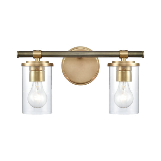 ELK SHOWROOM 89861/2 Burrow 15'' Wide 2-Light Vanity Light - Natural Brass