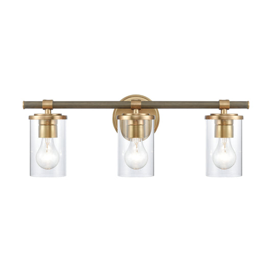 ELK SHOWROOM 89862/3 Burrow 22'' Wide 3-Light Vanity Light - Natural Brass