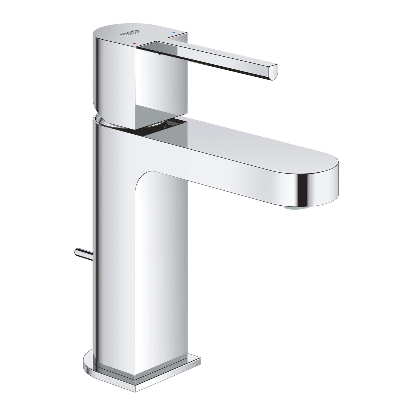 GROHE 33170003 Plus Chrome Single Hole Single-Handle S-Size Bathroom Faucet 1.2 GPM