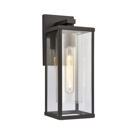 ELK SHOWROOM 90010/1 Augusta 13.75'' High 1-Light Outdoor Sconce - Matte Black