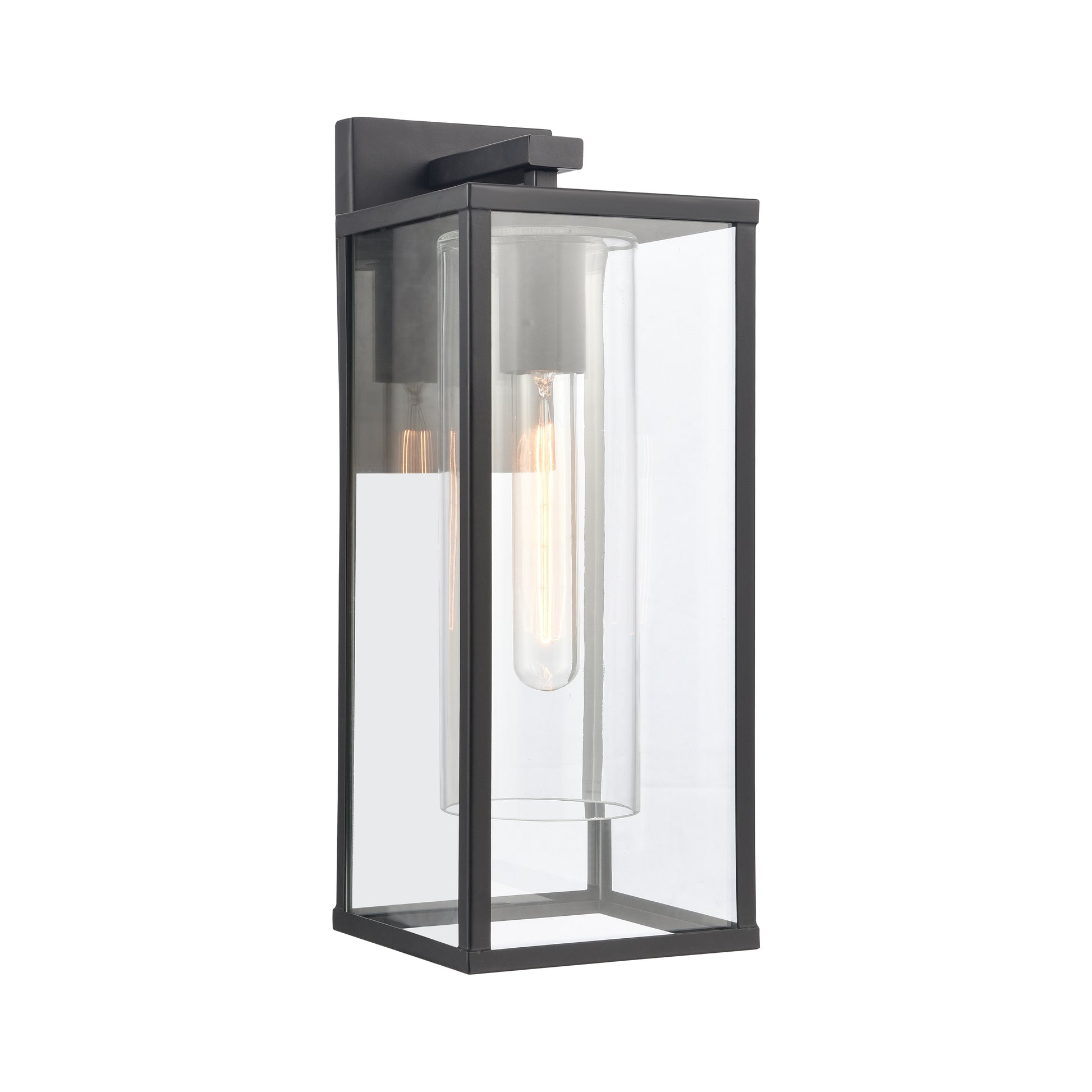 ELK SHOWROOM 90011/1 Augusta 16'' High 1-Light Outdoor Sconce - Matte Black