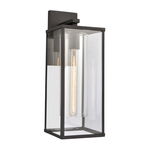 ELK SHOWROOM 90012/1 Augusta 19.5'' High 1-Light Outdoor Sconce - Matte Black