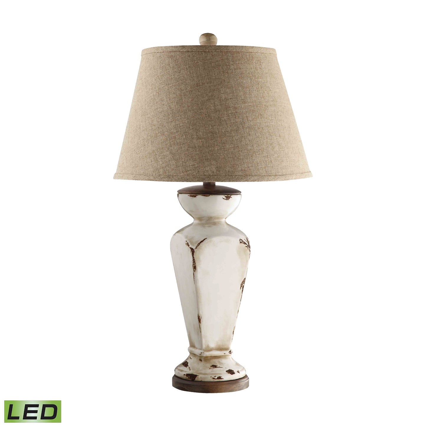 ELK STUDIO 90032-LED Cadence 32.25'' High 1-Light Table Lamp - Antique Cream - Includes LED Bulb