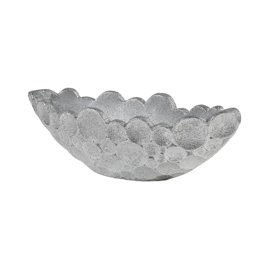 ELK SIGNATURE 9166-110 Sea Foam Planter in Silver Plaster