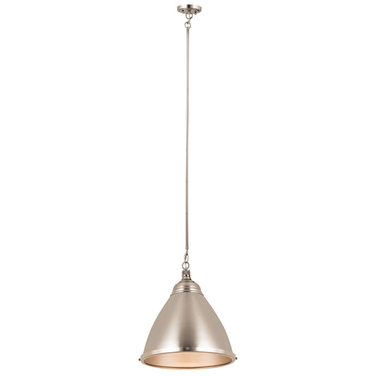 ELK SHOWROOM 96043/1 Katelyn 15'' Wide 1-Light Pendant - Brushed Steel