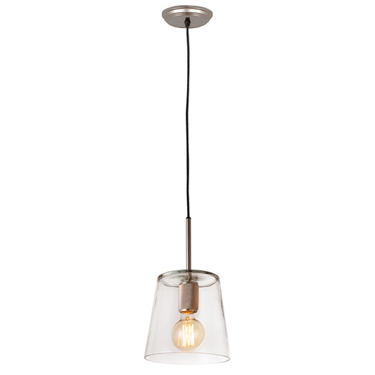 ELK SHOWROOM 96114/1 Netta 8'' Wide 1-Light Mini Pendant - Satin Nickel