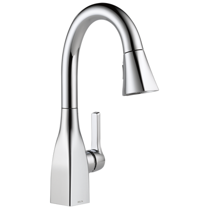 DELTA 9983-DST Chrome Mateo Single Handle Pull-Down Bar / Prep Faucet
