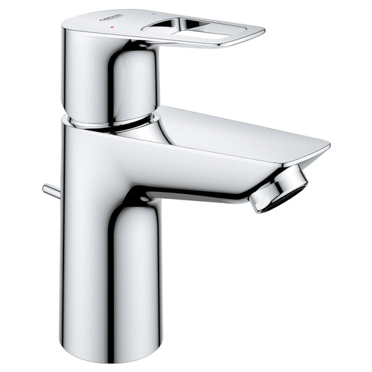 GROHE 23084001 Bauloop Chrome Single Hole Single-Handle S-Size Bathroom Faucet 1.2 GPM