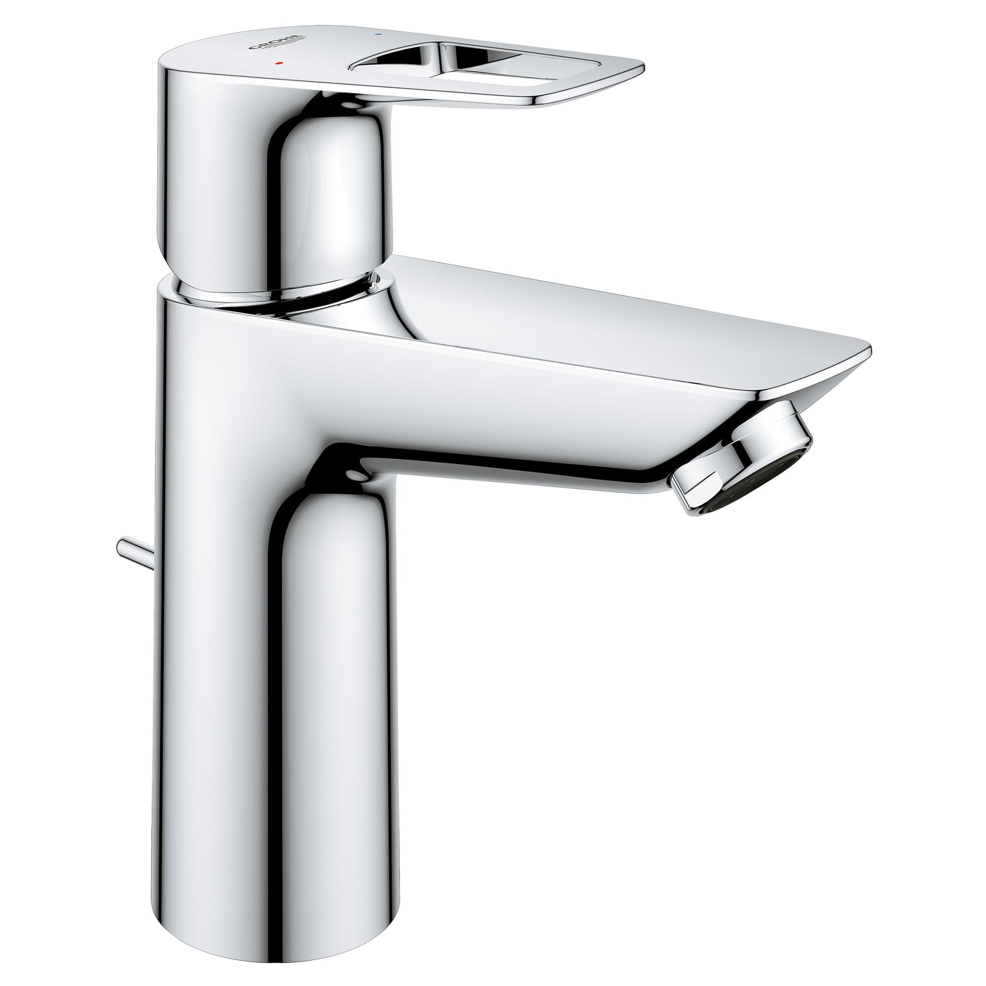 GROHE 23963001 Bauloop Chrome Single Hole Single-Handle M-Size Bathroom Faucet 1.2 GPM