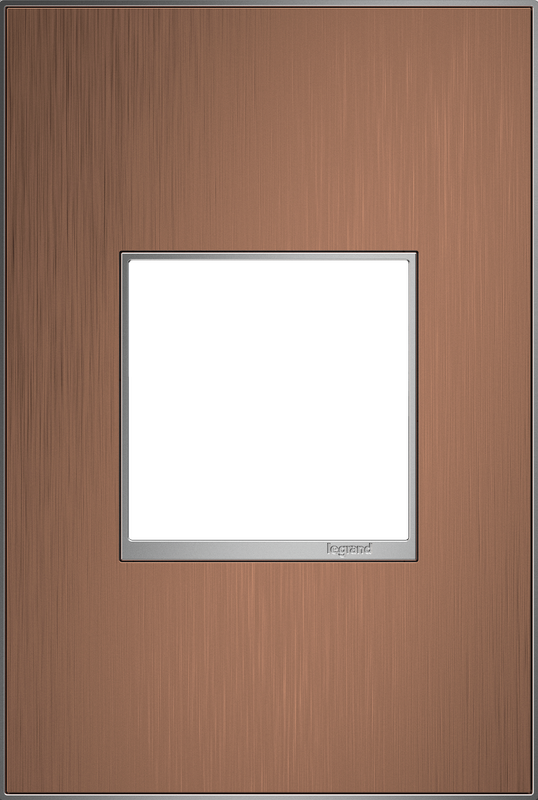 LEGRAND AWM1G2CU4 ADORNE  Copper One-Gang Screwless Wall Plate