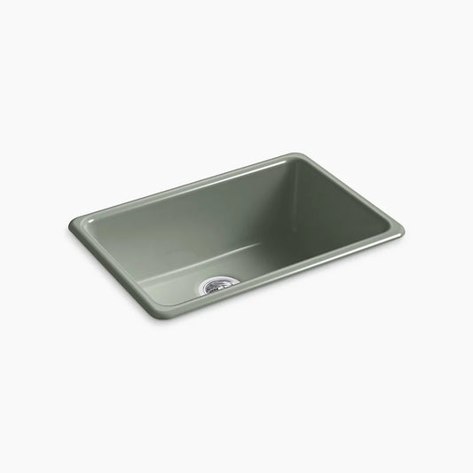 Kohler K-5708-42 Iron/Tones 27 In. Top-/Undermount Single-Bowl Kitchen Sink In Aspen Green